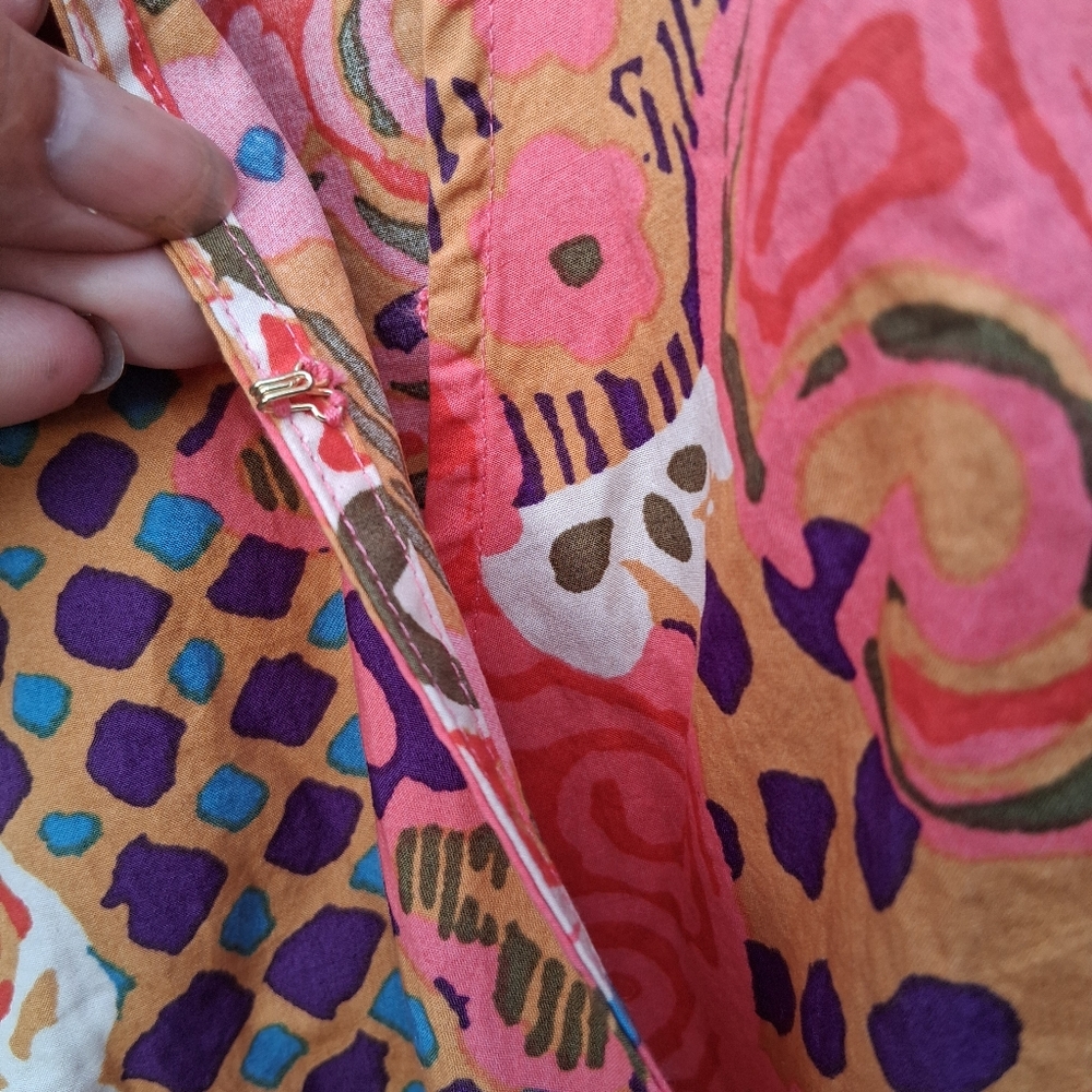 Women's Pink Patterned Jacket - Picture 8 of 11